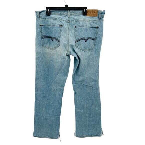 Mens Revolve Distressed Light Wash Jeans Size 40 X 32 - Picture 6 of 16